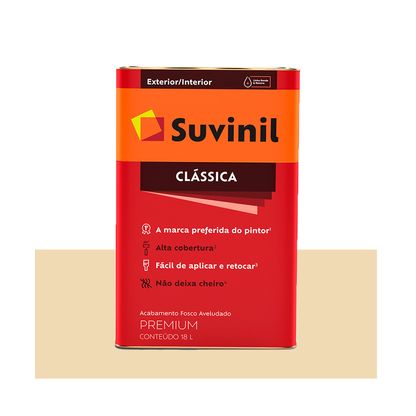 Tinta Suvinil Clássica Premium Maxx PVA 18 litros marfim