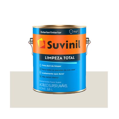 Tinta acrílica fosca Limpeza Total gelo 3,6L Suvinil