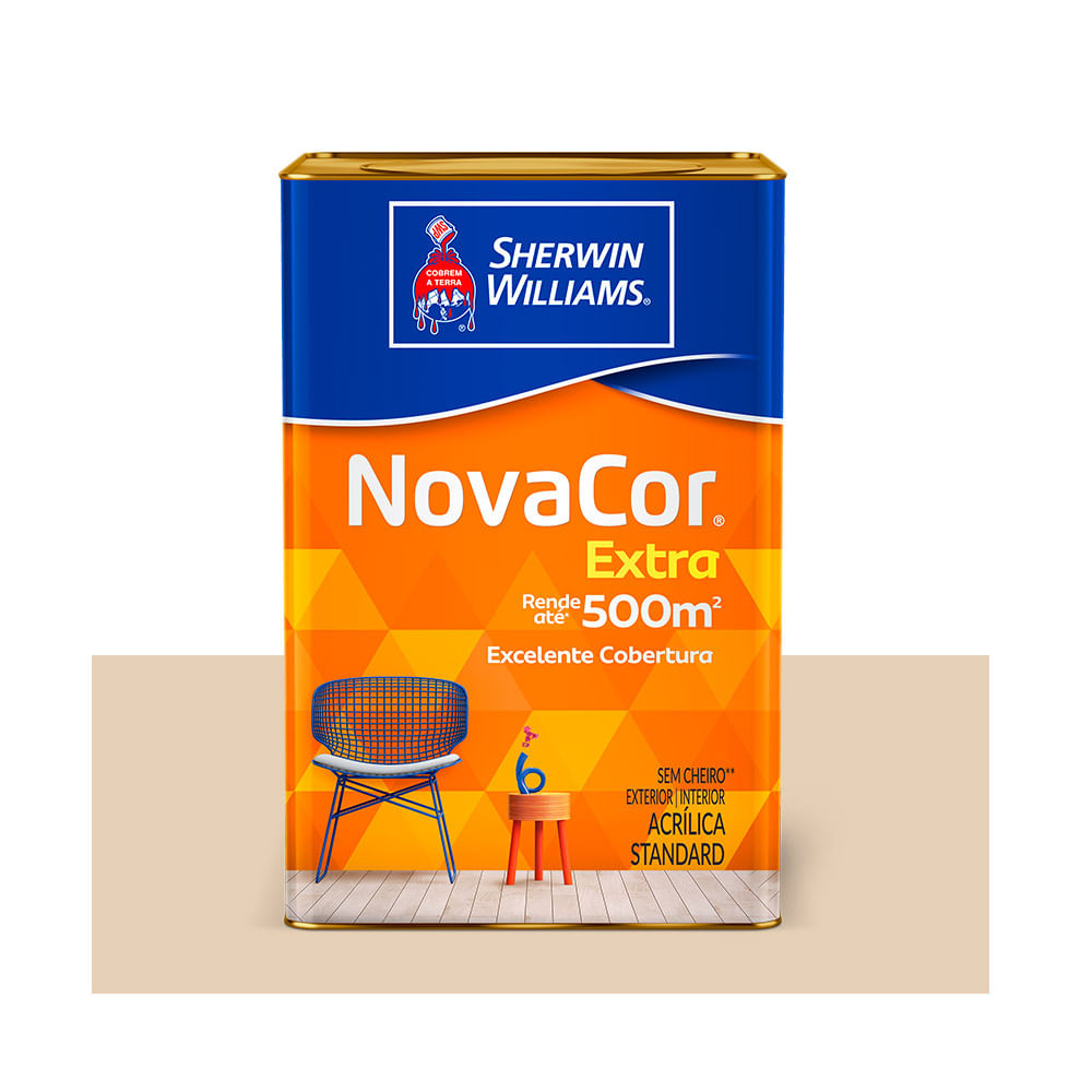 7 cores para pintar a parede externa da sua casa 31 Tinta Latex Novacor acrilica Mais rendimento extra fosco 18 litros areia Sherwin Williams 1024286