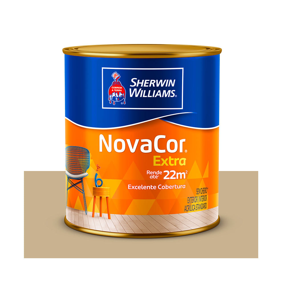 7 cores para pintar a parede externa da sua casa 28 Tinta Latex Novacor acrilica Mais rendimento extra fosco 36 litros camurca Sherwin Williams 1024303