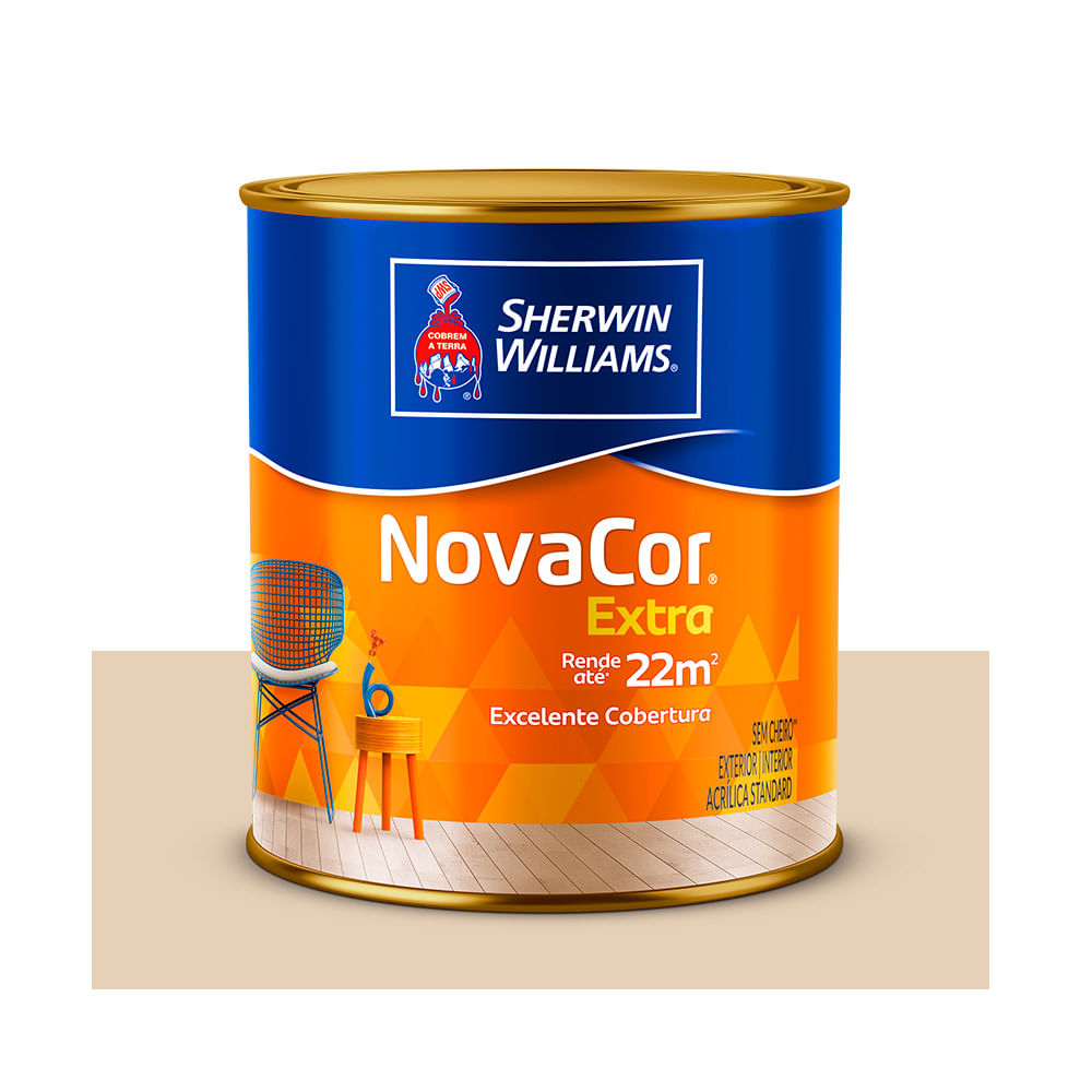 7 cores para pintar a parede externa da sua casa 29 Tinta Latex Novacor acrilica Mais rendimento extra fosco 32 litros areia Sherwin Williams 1024300