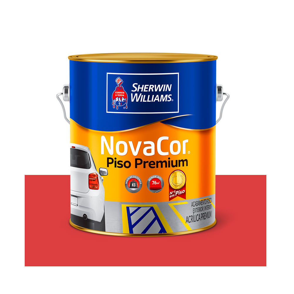 Tinta Sherwin Williams 3 6 Preço Tinta Novacor Acrilico Piso 3 6l Vermelho Seguranca Sherwin