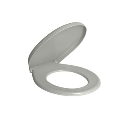Assento sanitário universal antibactericida cinza Deca
