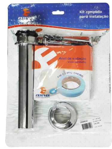 Como escolher a melhor tampa para o seu vaso sanitário 7 Kit de instalacao para bacia convencional Esteves 1283960