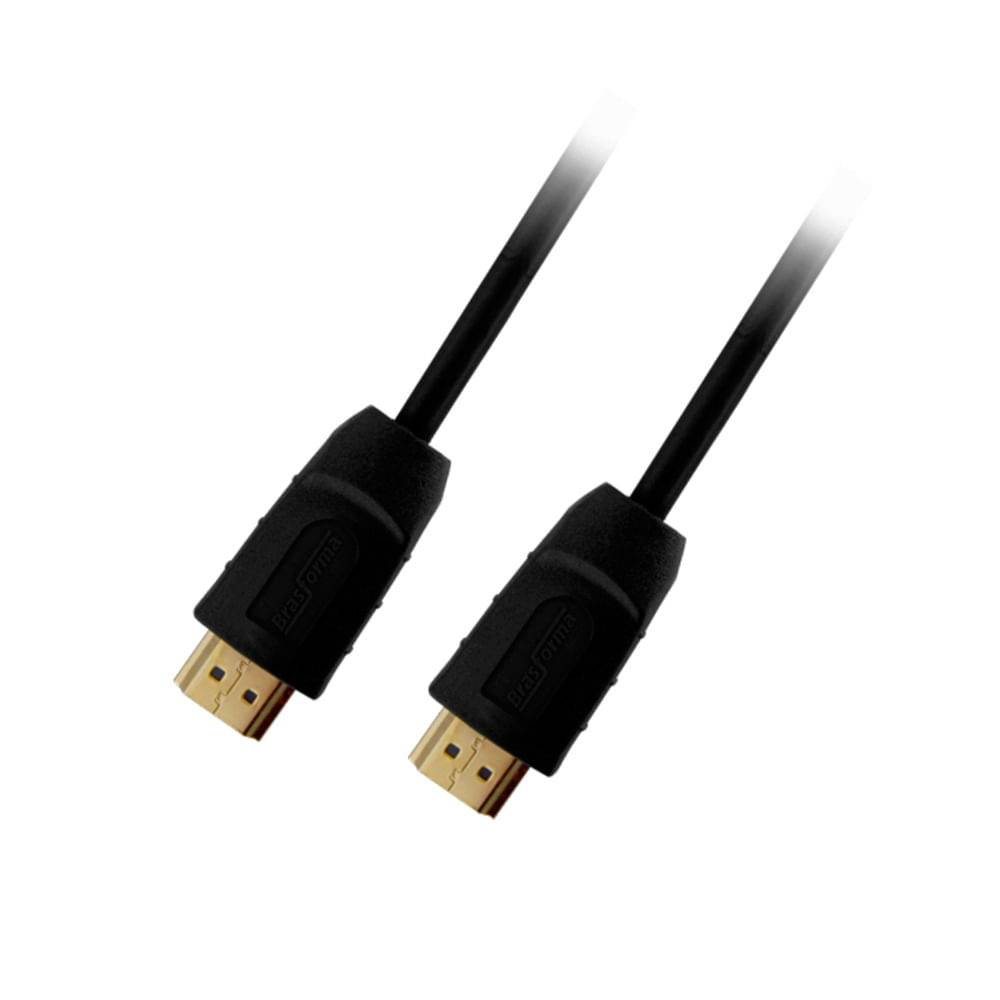 Confira 4 dicas para escolher o melhor cabo HDMI 8 Cabo HDMI 20 de 2m preto HDMI5002 Brasforma 1569929