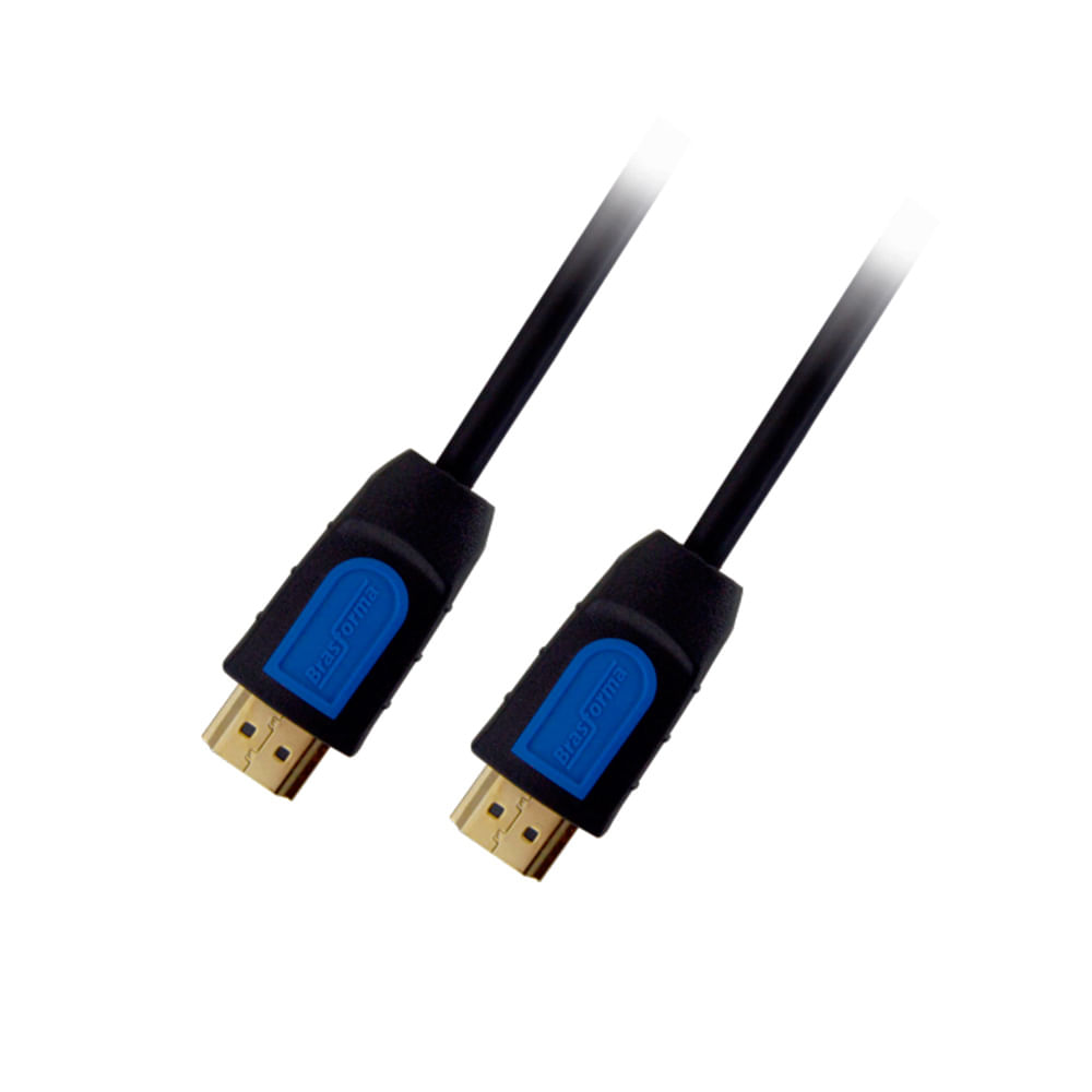 Confira 4 dicas para escolher o melhor cabo HDMI 5 Cabo HDMI 20 de 2m com organizador preto HDMI6002 Brasforma 1569953