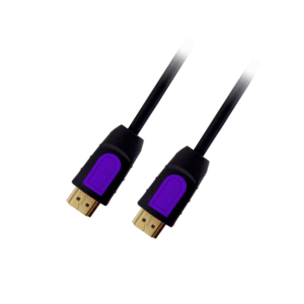 Confira 4 dicas para escolher o melhor cabo HDMI 4 Cabo HDMI 20 de 5m com organizador preto HDMI6005 Brasforma 1569988