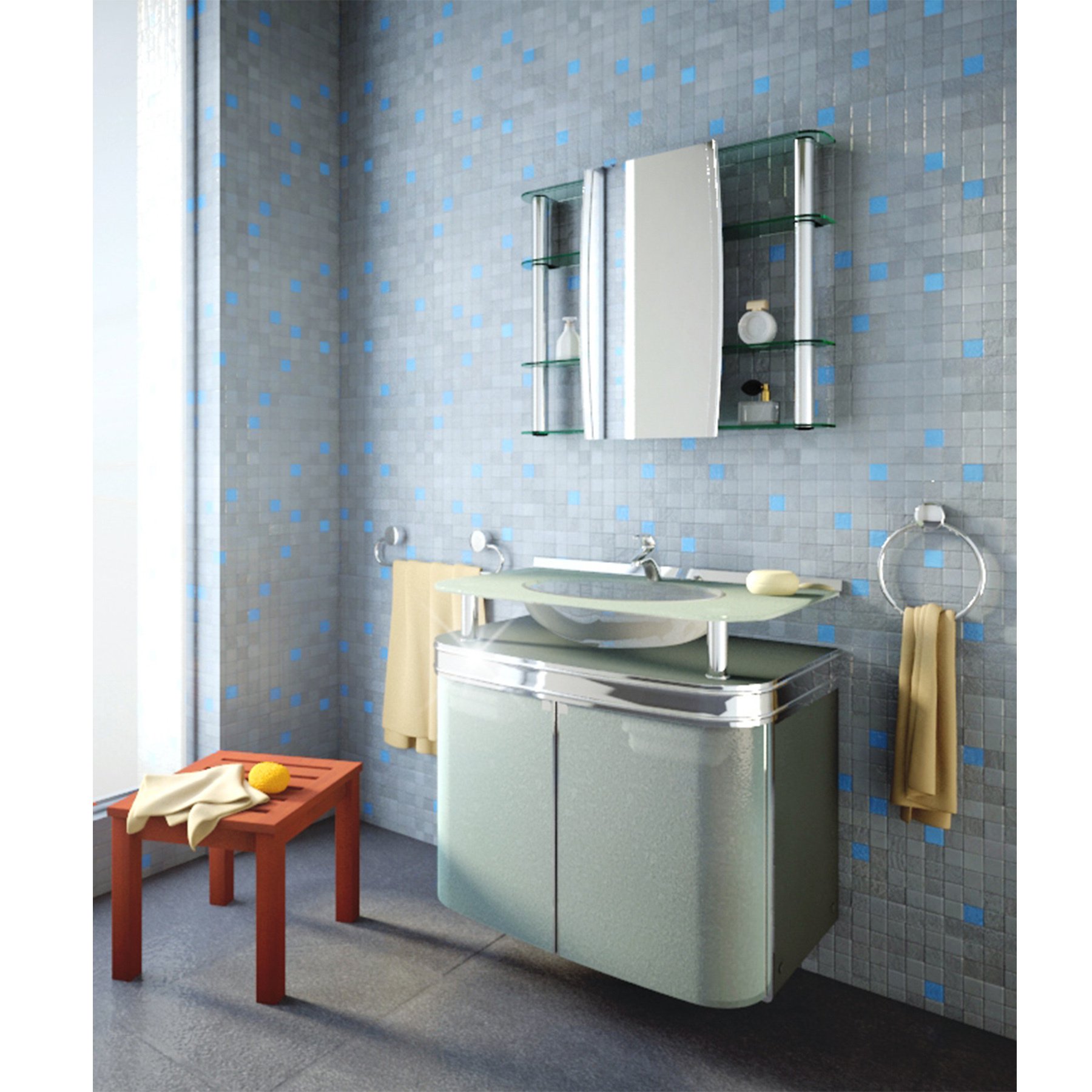 Aprenda como escolher o gabinete de banheiro ideal 16 Gabinete Cris Master 961 625x46x71cm com cuba moldada Cris Metal 529010