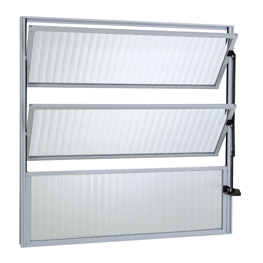 Janela basculante: funcionalidade e beleza para sua casa 7 Janela basculante Esquadrisul de aluminio 1 secao Ecosul A 60cm x C 60cm branco 1621238
