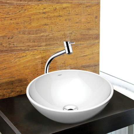 Banheiro acessível: normas e dicas para acertar 10 Cuba de sobrepor Lorenzetti redonda RA 01 35cm branca 1631055