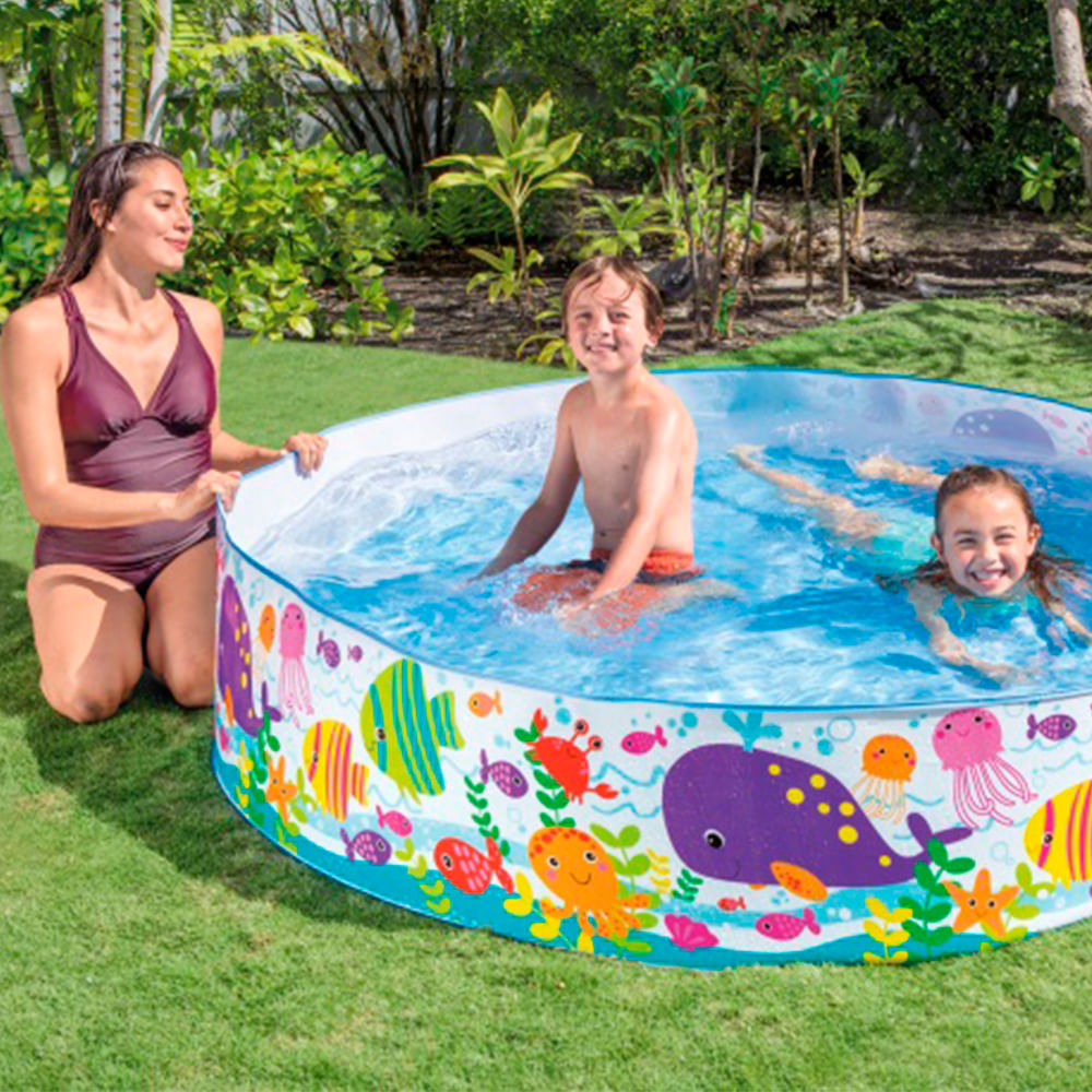 Piscina Intex PVC 958L Snapset Oceano | Telhanorte