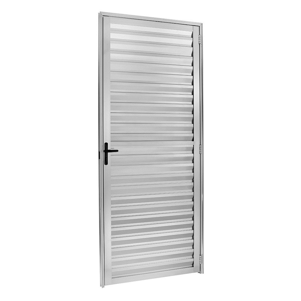 Descubra o que é porta camarão e onde utilizá-la 11 Porta Palheta Lado de Abertura Esquerdo de Aluminio Ecosul Esquadrisul Alt 210Cm X Comp 080Cm Aluminio Brilhante 1641239