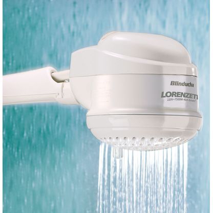 Chuveiro Eletrônico Lorenzetti Multitemperatura Blinducha com Cano 7500W 220V Branco