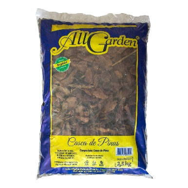 Para o cantinho verde: veja quais são as 5 espécies de flores fáceis de cultivar 9 Casca De Pinus Decorativa All Garden 25kg 1619780