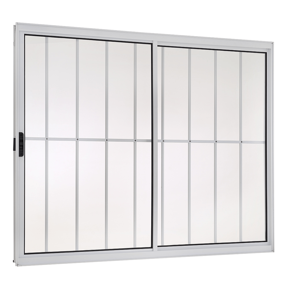 Descubra qual é o modelo de grade ideal para a sua janela 12 Janela Esquadrisul de correr de aluminio 2 folhas com grade Alt 100 cm X Comp 120 cm aluminio branco 1638610