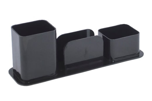 Como montar um quarto gamer: veja nossas dicas! 9 Porta canetas triplo preto Dello 1730592