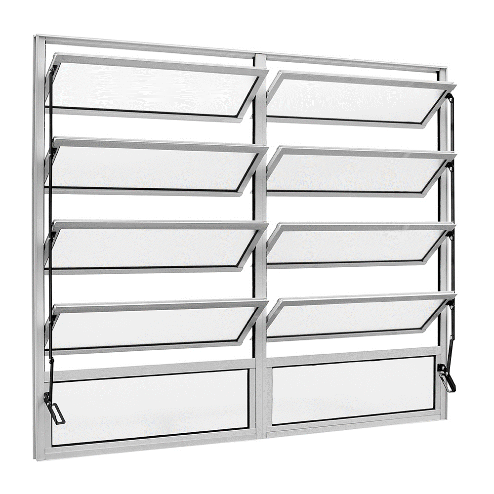 Janela basculante: funcionalidade e beleza para sua casa 5 VITRO BASCULANTE 2 SECCOES 100x150 BRILHANTE ESQUADRISUL 1638947