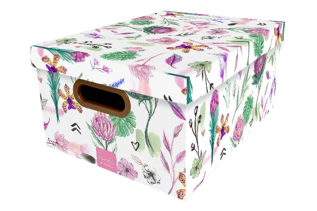 Veja dicas de ouro para manter a sua casa sempre em ordem 13 CAIXA ORGANIZADORA PROTEA ESTAMPADA BOTANICA MEDIA 1527860