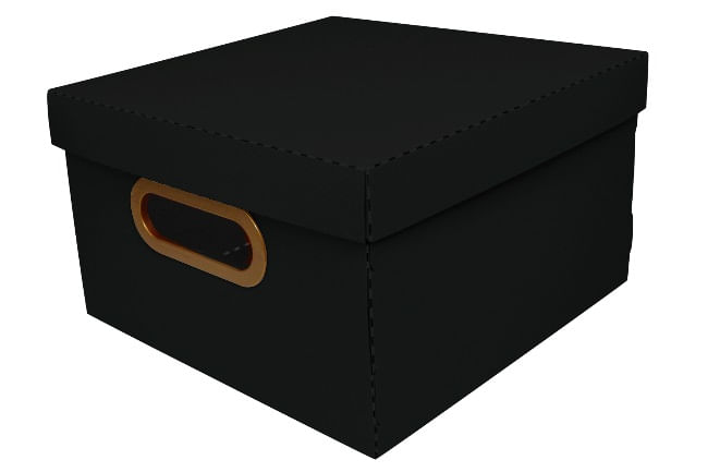 Confira 11 dicas para organizar os armários do seu quarto 22 CAIXA ORGANIZADORA LINHO PROTEA PRETA LARG X COMPR ALT 25X25X15CM PEQUENA 1527916