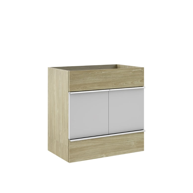 Inspire-se nos móveis planejados para banheiro 10 TOUCADOR SLIM 60 WOOD BUMI MOVEIS 1714201