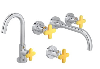 KIT COM 3 CAPAS PARA MISTURADOR DISCO AMARELO - DECA