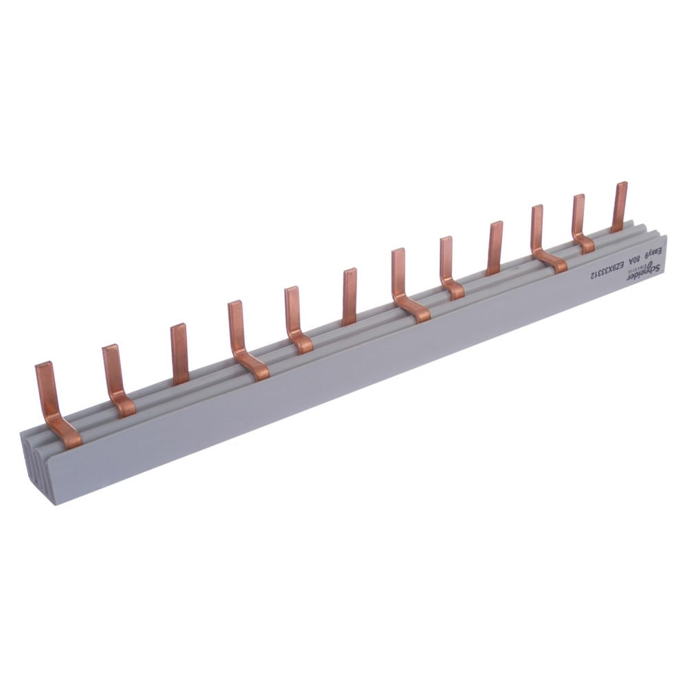 BarramEnto FasE (PEntE DE ConExao) 3P 80A 12 Polos Easy9 SchnEidEr (3606480587580)