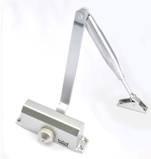 Veja como instalar mola aérea em portas 5 Mola Aerea Hidraulica Prata Ferragens MA100 2 Dorma 1633112