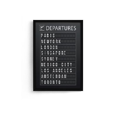 Saiba como usar quadros na decoração do escritório 12 Quadro Decorativo 32x46 Moldura Fit White 1746057