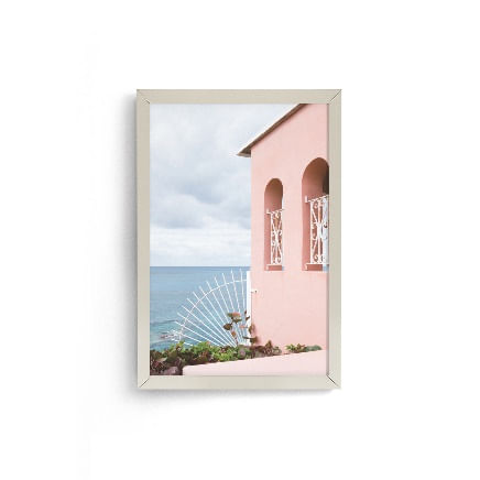 Composição de quadros: confira 5 ideias de decoração 15 Quadro Decorativo 22x31 Moldura Fit White 1745654