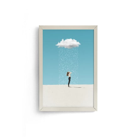 Renove o visual da sua casa de forma prática e sem reformas 9 Quadro Decorativo 22x31 Moldura Fit White 1745697