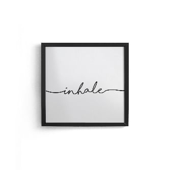 Decoração de inverno para sala: 6 dicas e inspirações 16 Quadro Decorativo 22x22 Moldura Fit Black 1745379