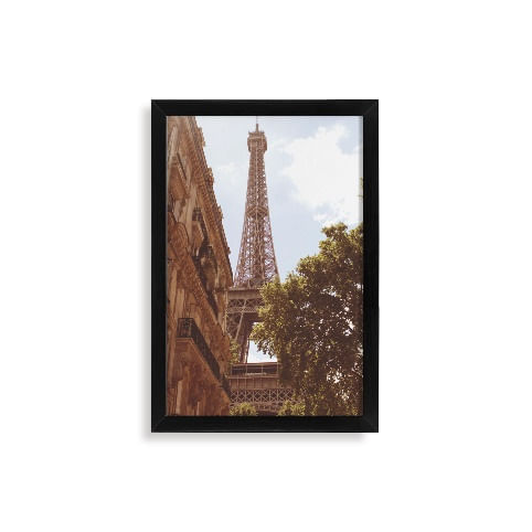 Saiba como usar quadros na decoração do escritório 15 Quadro Decorativo 22x31 Moldura Fit Black 1745565