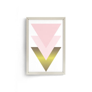 Composição de quadros: confira 5 ideias de decoração 18 Quadro Decorativo 22x31cm Moldura Fit White 1744950