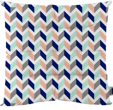 4 formas de utilizar mantas na decoração para ambientes mais aconchegantes 13 Almofada Chevron Multicolorida Menta 45x45cm Speciatta 1748785