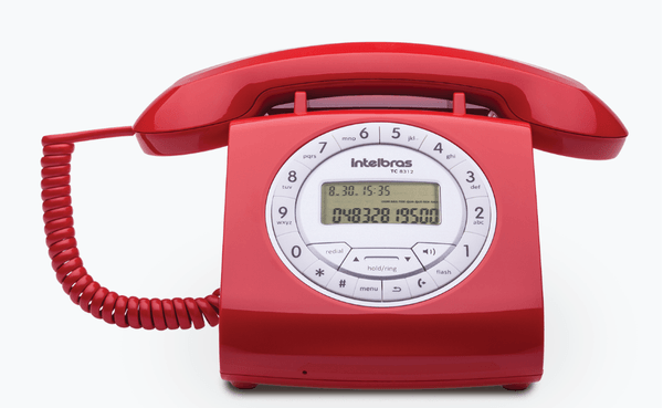 Telefone c/ Fio Vermelho Intelbrás